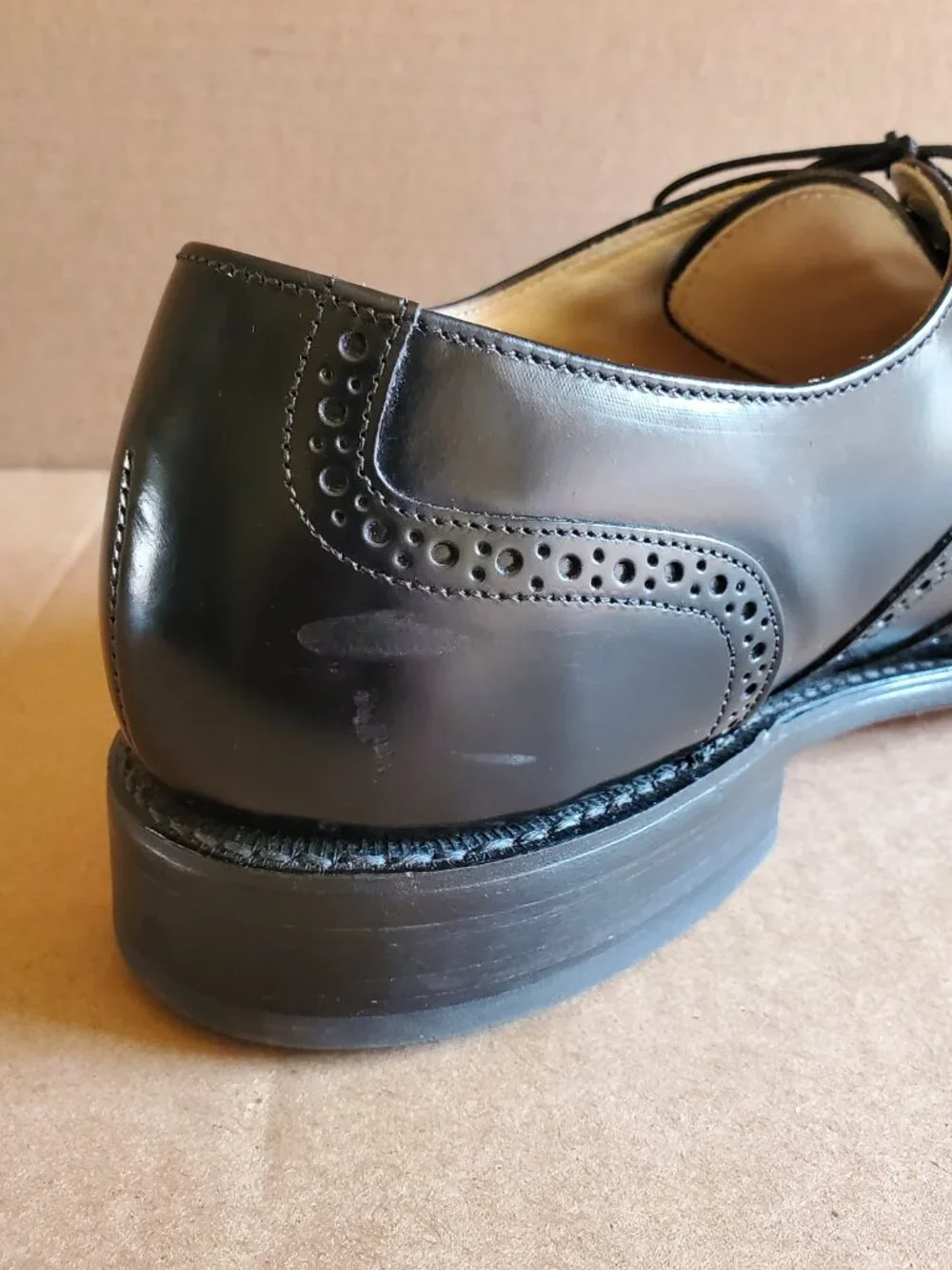 Bostonian Impression Men's Black Leather Dress Shoes 22011-Size 10.5 D/B